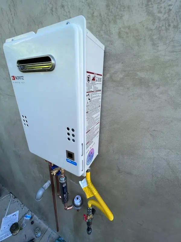 Tankless water heater installation for Park at Terralea homes